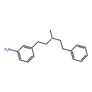 Benzeneethanamine, 3-amino-N-methyl-N-(2-phenylethyl)- structure