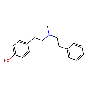 4-(2-(Methyl(phenethyl)amino)ethyl)phenol structure