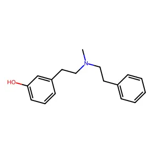3-(2-[Methyl(2-phenylethyl)amino]ethyl)phenol structure