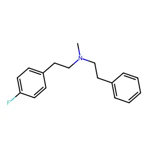 Benzeneethanamine, 4-fluoro-N-methyl-N-(2-phenylethyl)- structure