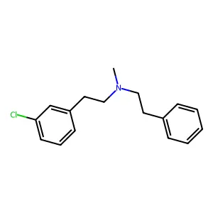 Benzeneethanamine, 3-chloro-N-methyl-N-(2-phenylethyl)- structure