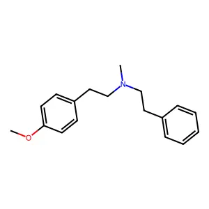 Benzeneethanamine, 4-methoxy-N-methyl-N-(2-phenylethyl)- structure