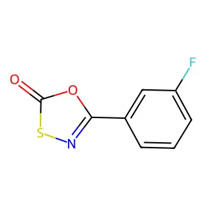 5-(3-Fluorophenyl)-1,3,4-oxathiazol-2-one structure