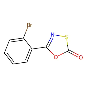 5-(2-Bromophenyl)-1,3,4-oxathiazol-2-one structure