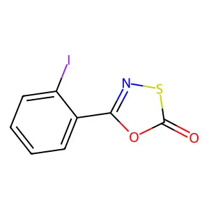 5-(2-Iodophenyl)-1,3,4-oxathiazol-2-one structure