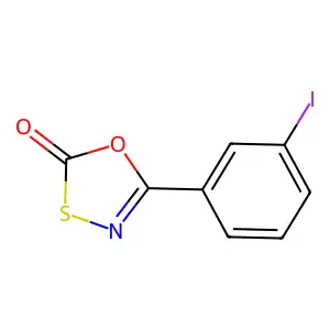 5-(3-Iodophenyl)-1,3,4-oxathiazol-2-one structure