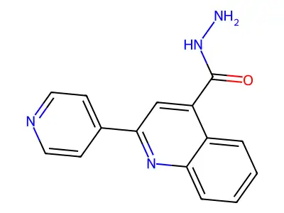 2-Pyridin-4-ylquinoline-4-carbohydrazide structure