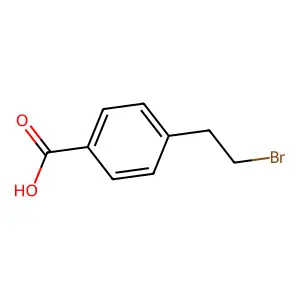 4-(2-Bromoethyl)benzoic acid structure