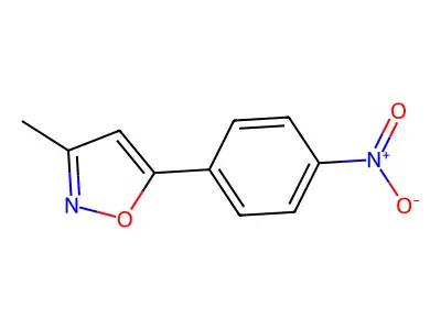 3-Methyl-5-(4-nitrophenyl)-1,2-oxazole structure