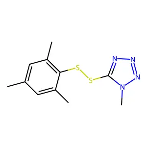 5-(Mesityldithio)-1-methyl-1H-tetraazole structure
