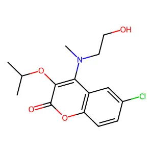 6-chloro-4-[2-hydroxyethyl(methyl)amino]-3-propan-2-yloxychr structure