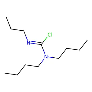 N,N-dibutyl-N'-propylcarbamimidoyl chloride structure