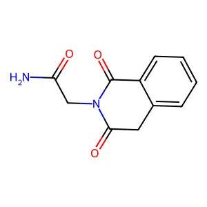 2-[1,3-dioxo-3,4-dihydro-2(1H)-isoquinolinyl]acetamide structure