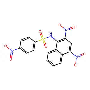 N-(2,4-dinitronaphthalen-1-yl)-4-nitrobenzenesulfonamide structure