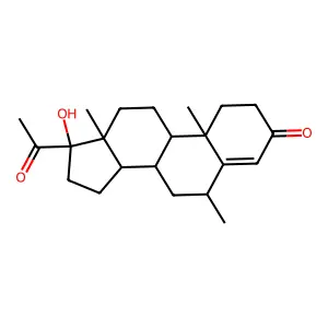 甲羟孕酮 structure
