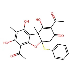 Usnic acid derivative structure