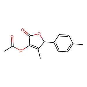 3-(Acetyloxy)-4-methyl-5-(4-methylphenyl)-2(5H)-furanone structure