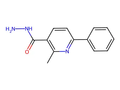 2-Methyl-6-phenylpyridine-3-carbohydrazide structure