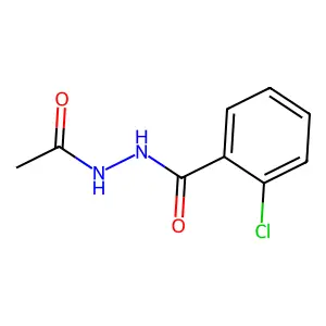 N'-acetyl-2-chlorobenzohydrazide structure