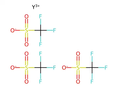 Yttrium trifluoromethanesulfonate structure