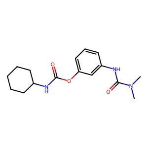[3-(dimethylcarbamoylamino)phenyl] N-cyclohexylcarbamate structure