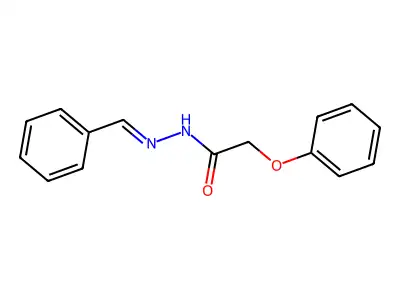 N-(benzylideneamino)-2-phenoxyacetamide structure