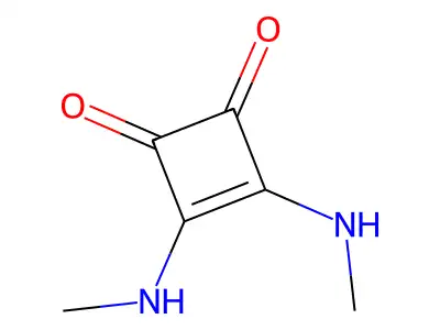 Bis(methylamino)cyclobut-3-ene-1,2-dione structure