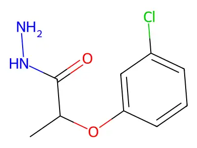 2-(3-Chlorophenoxy)propanehydrazide structure