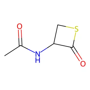 N-(2-Oxothietan-3-yl)acetamide structure