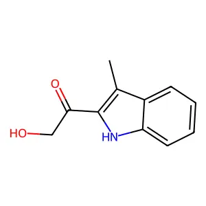 羟甲基3-甲基-2-吲哚基酮 structure