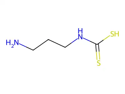 Carbamodithioic acid, (3-aminopropoyl)- structure
