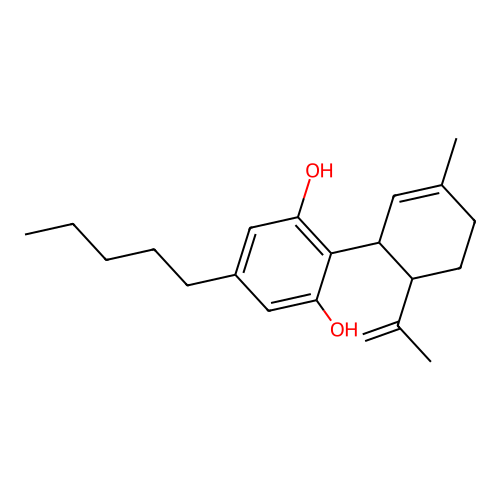 Resorcinol, 2-p-mentha-1,8-dien-3-yl-5-pentyl- structure