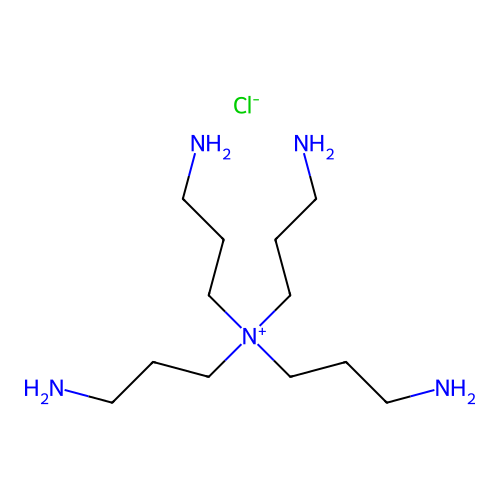 Tetrakis(3-aminopropyl)ammonium chloride structure