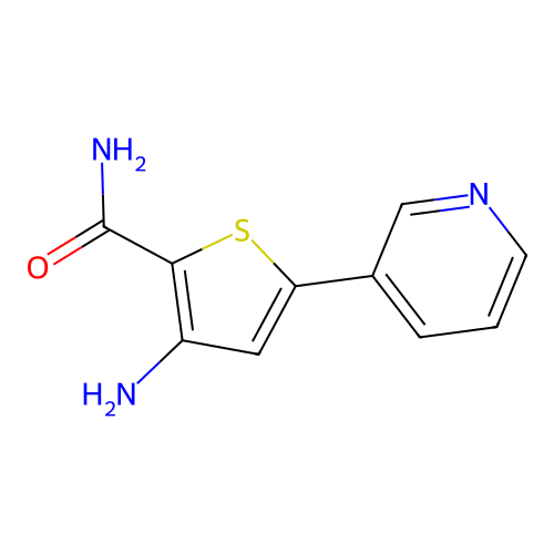3-Amino-5-pyridin-3-ylthiophene-2-carboxamide structure