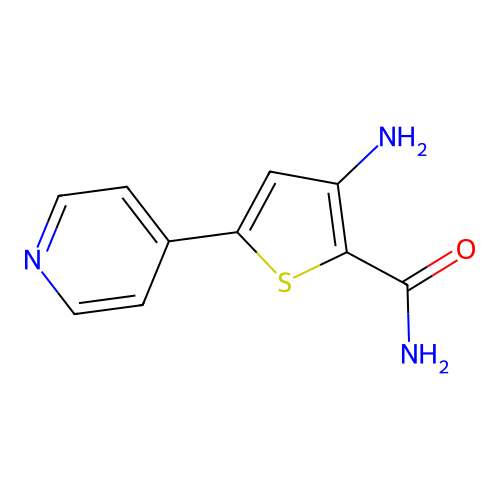 3-Amino-5-(pyridin-4-yl)thiophene-2-carboxamide structure