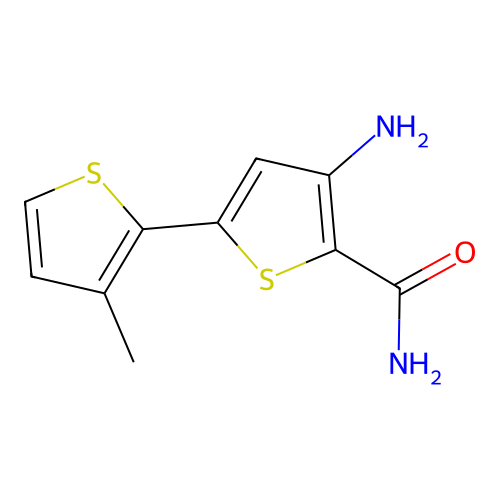 3-Amino-5-(3-methylthiophen-2-yl)thiophene-2-carboxamide structure