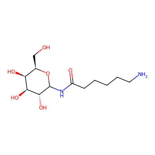 N-6-aminohexanoyl-alpha-galactopyranosylamine structure