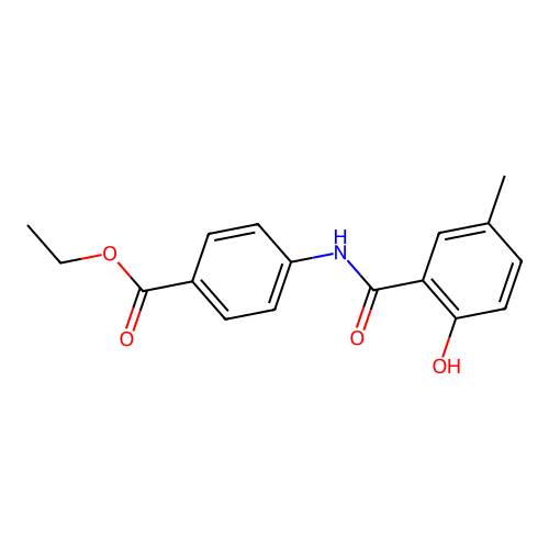 Ethyl 4-[(2-hydroxy-5-methyl-benzoyl)amino]benzoate structure