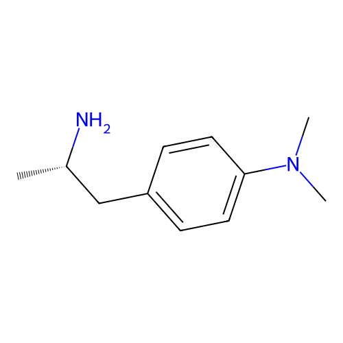 4-[(2S)-2-aminopropyl]-N,N-dimethylaniline structure