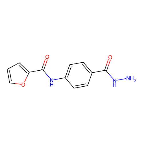 N-[4-(Hydrazinocarbonyl)phenyl]-2-furamide structure