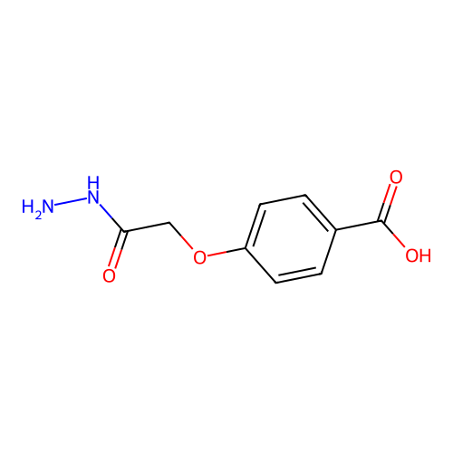 4-(2-Hydrazino-2-oxoethoxy)benzoic acid structure