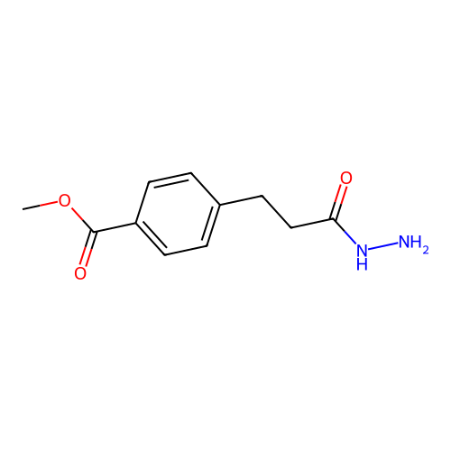 Methyl 4-(3-hydrazinyl-3-oxopropyl)benzoate structure