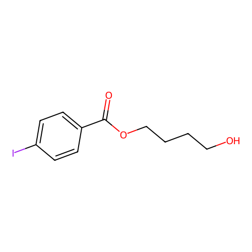 4-Hydroxybutyl 4-iodobenzoate structure