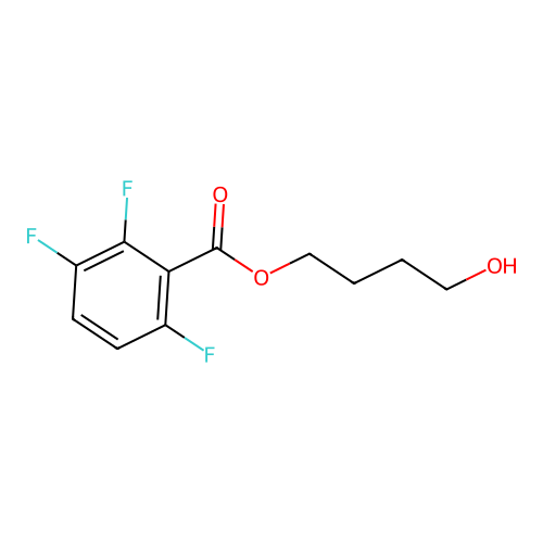 4-Hydroxybutyl 2,3,6-trifluorobenzoate structure