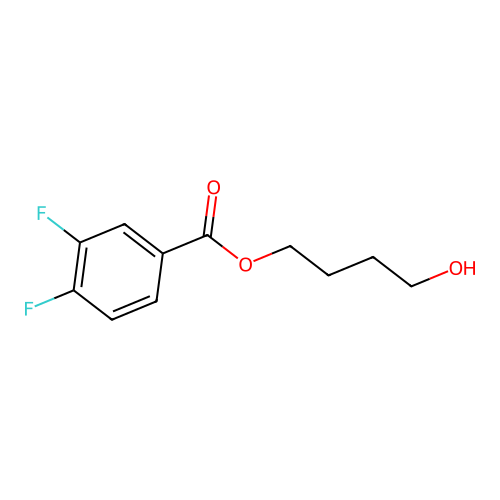 4-Hydroxybutyl 3,4-difluorobenzoate structure