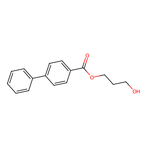 3-Hydroxypropyl 4-phenylbenzoate structure