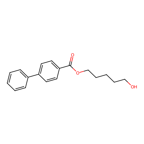 5-Hydroxypentyl 4-phenylbenzoate structure