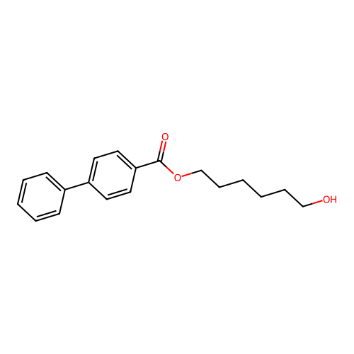 6-Hydroxyhexyl 4-phenylbenzoate structure