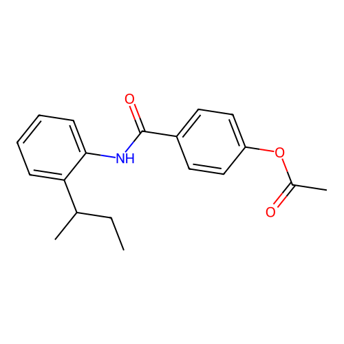 4-{[2-(Butan-2-yl)phenyl]carbamoyl}phenyl acetate structure