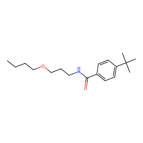 N-(3-butoxypropyl)-4-tert-butylbenzamide structure